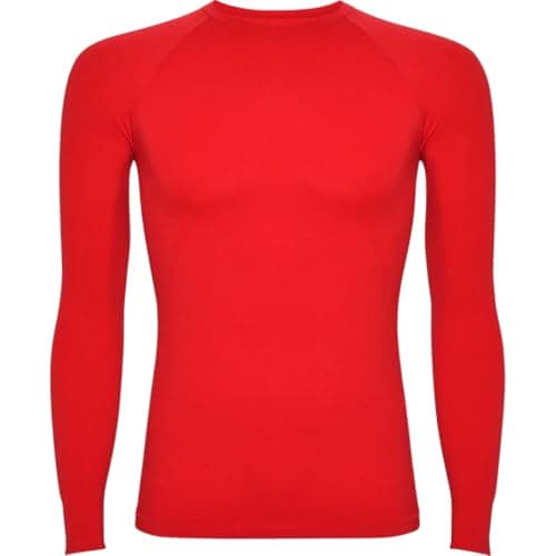 AA Sportswear Girls Long Sleeve Thermal Base Layer – Kids Compression Sports Top for School PE, Football, Running, MMA & Winter Outdoor Activities (UK, Age, 15 Years, 16 Years, Regular, Red) — view 4