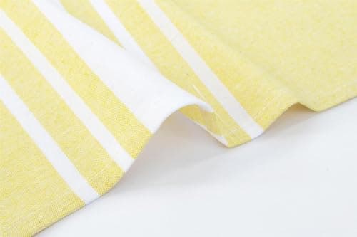 Adore Cotton Rich Hammam Beach Towel 90 x 170cm - Yellow Stripe — view 6