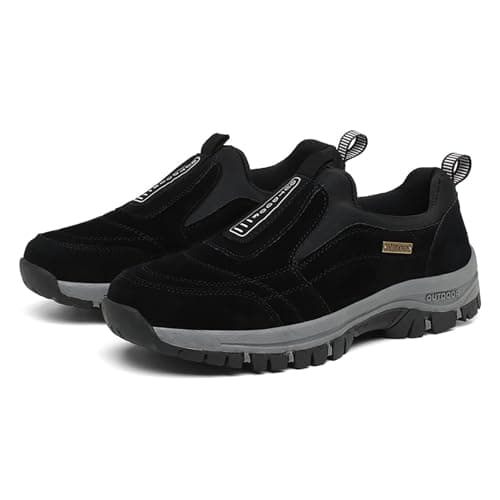 Aocase Walking Shoes Mens Womens Breathable Non-Slip Lightweight Outdoor Hiking Shoes Low Top,Trail Running Shoes,Waterproof Men's Outdoor Travel Mountain Shoes,Black,39EU