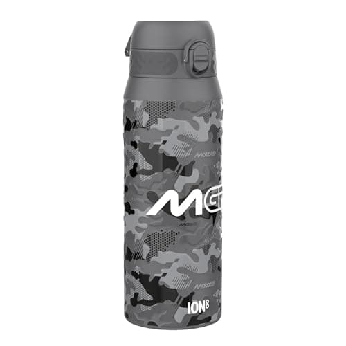 MotoGP Racing Camouflage Sports Thermal Water Bottle with Removable Straw, 750ml/24oz, Leak Proof Insulated Drinking Bottle, Easy to Open, Secure Lock, Dishwasher Safe, Flip Cover, Metal Bottle — view 4