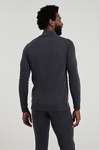 Mountain Warehouse Talus Mens Thermal Zip Neck Top Charcoal XL — view 3