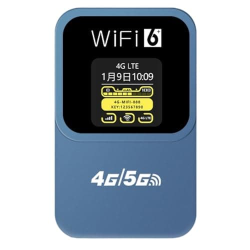 Juinrinet Portable WiFi 4G In Car Display 300Mbps Pocket Router for Travel