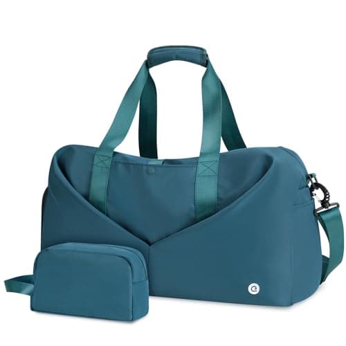 Ceneda Large Gym Bag with Toiletry Bag, Water Resistant Sport Duffel Bag with Shoes Compartment & Wet Pocket, Portable Lightweight Travel Bag, Overnight Weekender Bag Yoga Bag, Teal