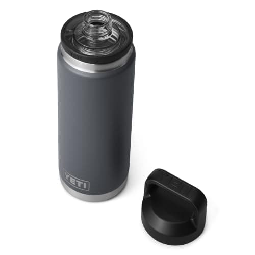YETI Rambler 26 oz (769 ml) Water Bottle with Chug Cap, Charcoal