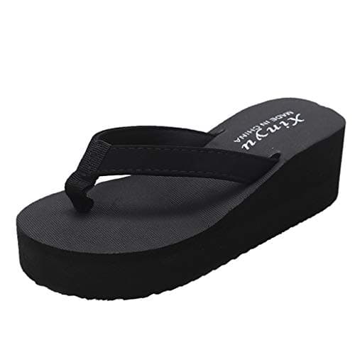 Women's Flip Flops Wedge Sandals Arch Support Soft Cushion Thong Sandal Florals Print Sliders House Slippers Fashion Orthotic Slides Holiday Pool Shoes Comfortable Walking Thong Sandals