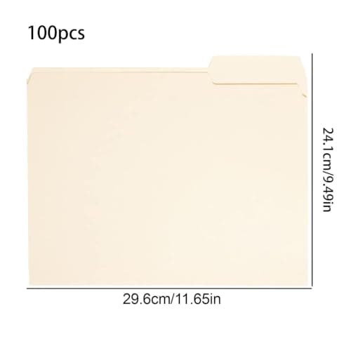 File Folders Pack of 100 Document Organizer — view 6