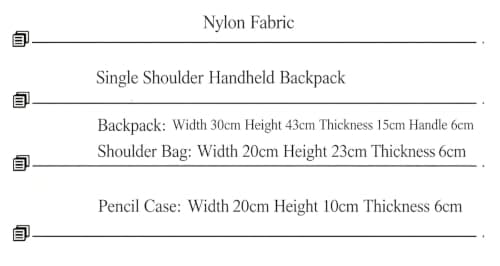 Travel Backpack 3-Piece Set Spacious Outdoor Student Daypack — view 5