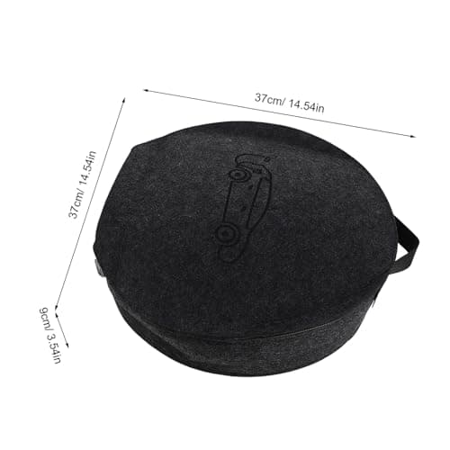 TINEASUR Charger Storage Bag for Car Charging Cable Felt Material Portable Organizer for Electric Vehicle Accessories for Trunk and Travel Use — view 2