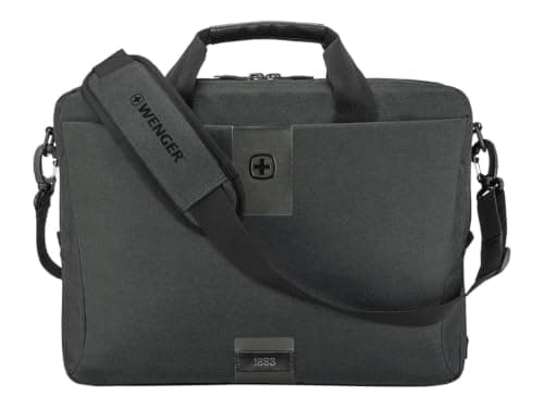 Wenger MX ECO Brief 16-Inch Laptop Bag – Recycled Materials, Padded Laptop Compartment, Spacious Organiser Pockets, Reinforced Handles, Padded Shoulder Strap, Professional Charcoal Design — view 6