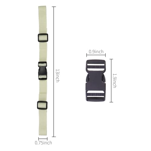 Bettli Backpack Chest Strap, Adjustable Sternum Strap Harness with Quick Release Buckle for Kids Hiking and Jogging (Beige) — view 2
