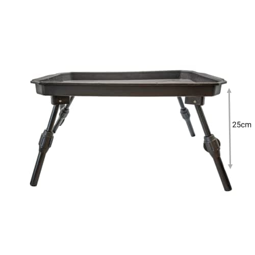 BZS Plastic Folding Fishing Bivvy Bait Table Camping Mini Drinks Table Light Weight Green 39cm x 25cm — view 5