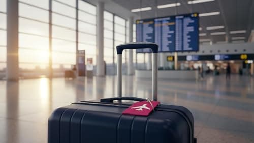 PVC Silicone Luggage Tags Holiday Suitcase Labels Travel Bag Plane Design Color with Name ID Card Suitable for Suitcase, Backpacks, Bags, Handbags. Travel Accessories Essentials (2 Pack Dark Pink) — view 2