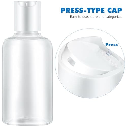 Gadpiparty 12 Pack Refillable Travel Shampoo Dispenser Bottles 75ml Plastic — view 3