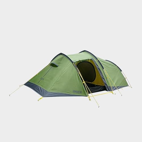 OEX Coyote III 3 Man Technical Tent with Separate Bedroom, 3 Person, Compact Pack Size, Lightweight & Easy to Pitch in 5 Minutes, Ideal for Backpacking, Hiking & Wild Camping, 5000mm HH (Green) — view 6