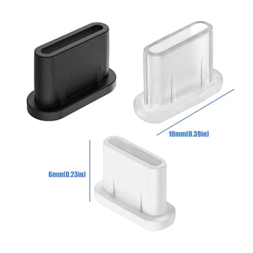 alloneslife 30Pcs Silicone Type C Chargers Port Protector for Most USB C — view 3