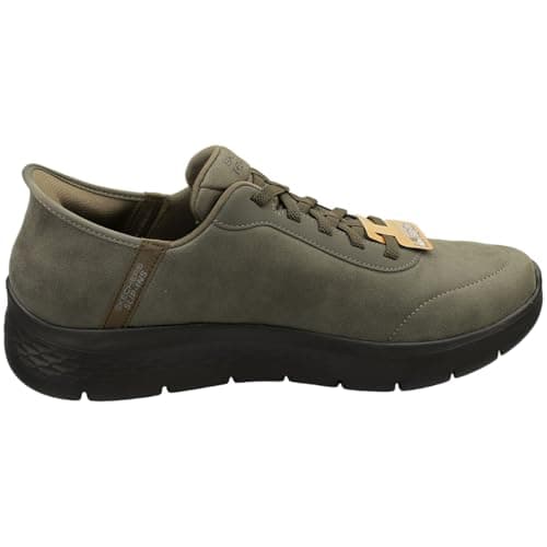 Skechers Men's GO Walk Flex Smooth Motion Trainers, Olive Textile, 8.5 UK — view 6
