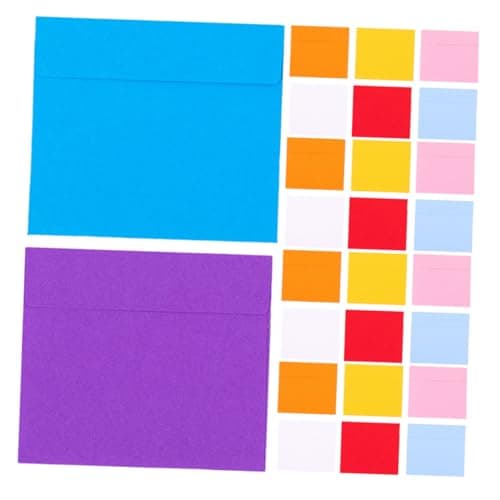 Operitacx 100pcs Envelopes for Invitations Stationery Envelopes Small Practical Letter Simple Packing Use as Documents Organizers Paper Storage Pouches Replacement Folders Random Color