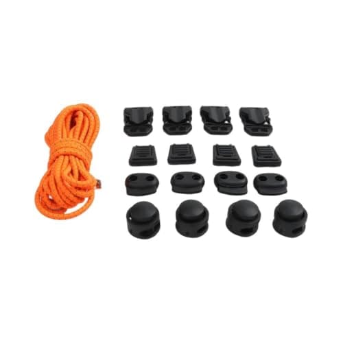 Kivivaka 17pcs DIY Adjustable Backpack Buckle Kit with 32m Elastic Latex — view 4