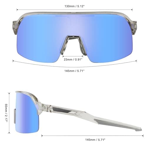 ToopMount Ski Goggles with Hard Case, Over The Glasses Snow Goggles, Anti Fog Anti Glare Adjustable Strap, for Men Women Winter Outdoor Sport, Snowboarding, Skating, Motorcycling, Cycling (VLT: 44%) — view 2