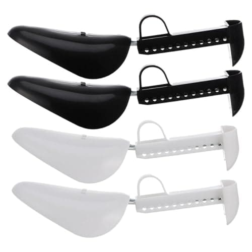 2 Pairs Adjustable Shoe Shaper Pair for Men Shoes, Pp Metal Plating