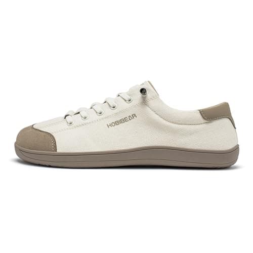 HOBIBEAR Unisex Wide Trainers for Men Women Outdoor Trail Running Minimalist Walking Shoes Lightweight and Breathable Beige Brown — view 2
