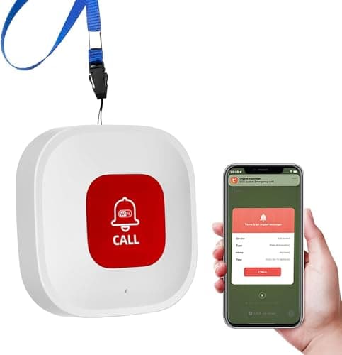 Tuya Wifi Smart Personal Alarms for Elderly, Wireless SOS Panic Call Button