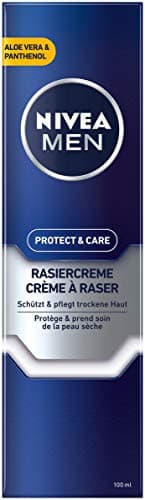 NIVEA MEN Protect & Care Shaving Cream in Pack of 1 (1 x 100 ml), with Creamy Foam for a Gentle Shave, Skin-Friendly Shaving Cream for Men — view 3