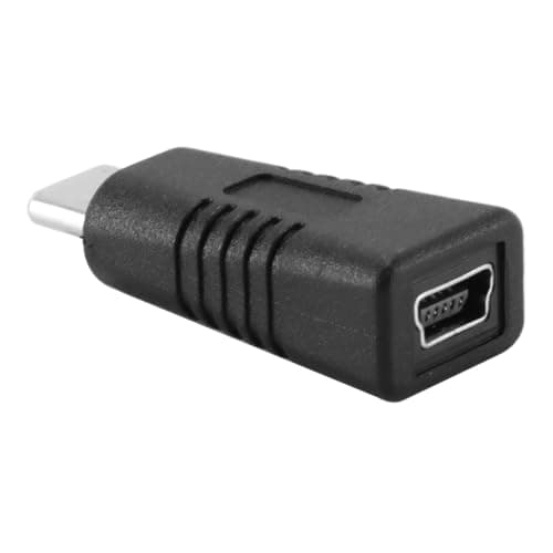 ACOLY 2 Pcs Type-C Male to Mini USB Female Adapter Support Charging Adapter Data Sync Plug Converter for Mobile Phone Digital Camera — view 3
