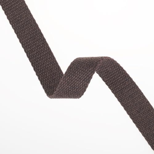 Shelver Heavy Duty Cotton Webbing Strap, 1 or 1.5 Inches and Colours, 5m (Brown, 25mm) — view 3