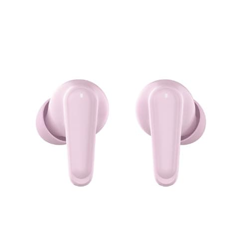 groov e Flex Buds True Wireless Earbuds - Pink - with Active Noise Cancelling, Fabric Charging Case, Clear Calls, Touch Control, Supports Voice Assistants — view 4