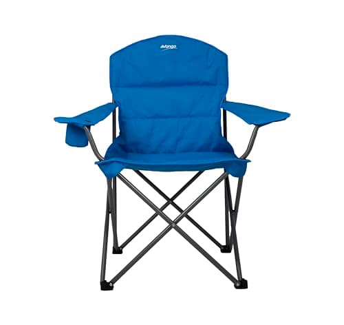 Vango Goliath X-Large Padded Camping Chair for Adults [Amazon Exclusive], Extra Wide Seat with Insulated Drinks Holder, Folding Garden Chair for Outdoors, Fishing, Beach, Blue — view 5