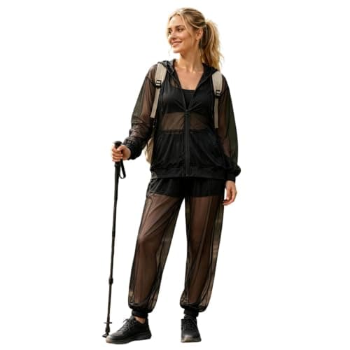 Generisch Mosquito Repellent Clothing Men Women with Zip Anti Mosquito Net Suit Mesh Insect Protection for Men and Women Jacket & Trousers Protection for Outdoor Activities such as Travel and Camping — view 3