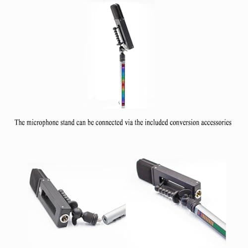Voice-Controlled RGB Rhythm Lights, Rechargeable Adjustable Brightness and Speed Lamp with Built-in AGC for Room Interiors, Perfect for Ambient Lighting — view 4