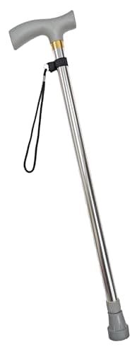 2 x Telescopic Walking Sticks - Lightweight Height Adjustable Aluminium Mobility Aid with Ergonomic Handle & Non-Slip Rubber Foot — view 6