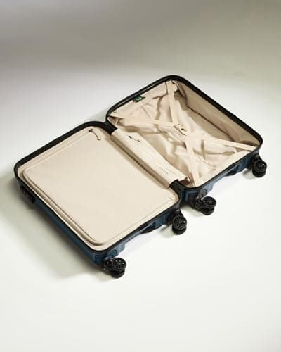ANTLER - Logo Hard Shell Cabin Suitcase, 55x40x20cm 38L, Lightweight & Small, 4 Spinner Wheels - Adjustable Handle, Carry On, TSA Lock - Blue Grey — view 3