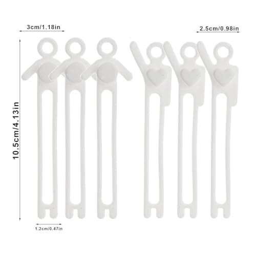 Silicone Cable Ties, 6 Pack Charging Cord Straps, Non Slip Headphone Wire Bundling Organizer, Functional Tool for Travel, Home, Office, Daily Use — view 2