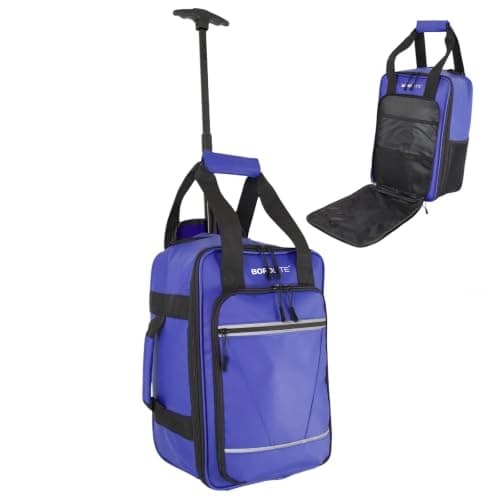 Bordlite Ryanair 40x20x25cm Cabin Backpack on Wheels – Lightweight 2 in 1 Trolley Bag & Rucksack (20L) – Fits Ryanair Free Hand Luggage Allowance
