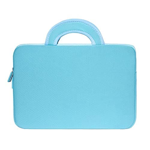 amCase for Chromebook Case-11.6 to 12 inch Neoprene Travel Sleeve with Handle-Turquoise — view 3