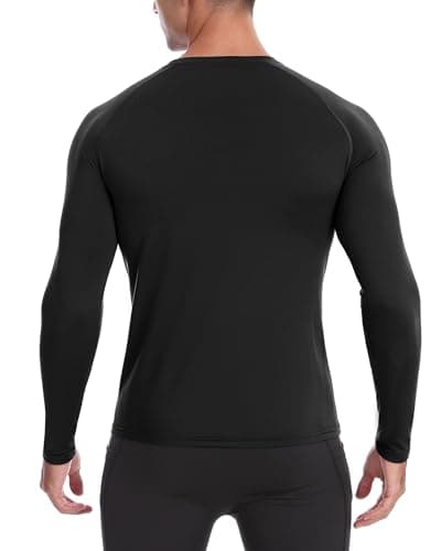 Roadbox Men's Thermal Base Layer Top 1-2 Pack, Fleece Lined Long Sleeve — view 2