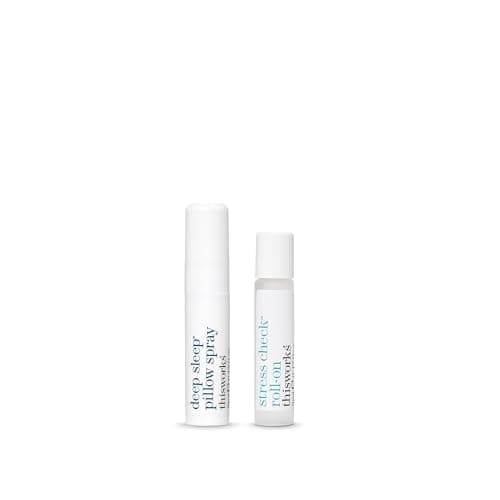 This Works Dream Team Gift Set - Travel Size Deep Sleep Pillow Spray Infused with Lavender & Vetivert to Aid Sleep - Stress Check Rollerball with Lavender & Ylang Ylang Essential Oils — view 3