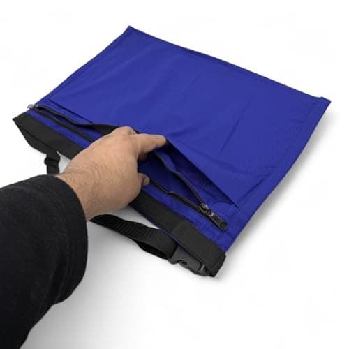 6 Pocket/4 Pocket Market Trader Money Belt | Denim Trader Belt | Money Apron | Traders Adjustable Waist Strap Anti-Theft Wallet Apron Pouch for Restaurants Festivals Fetes (4 Pocket- Navy Blue) — view 4