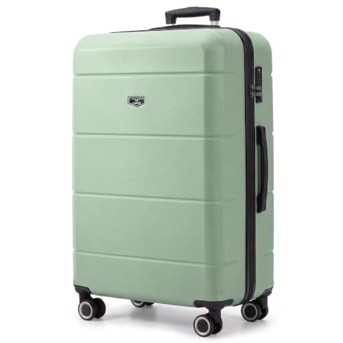 LUGG - Jetset 32 Inch Large Suitcase – Lightweight Hard Shell Luggage with TSA Lock – Water-Resistant ABS Spinner Suitcase – 4 Wheels – 86x58x31cm Travel Bag