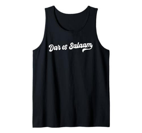 Dar Es Salaam Typeset Tanzania Travel Tanzanian City Tank Top