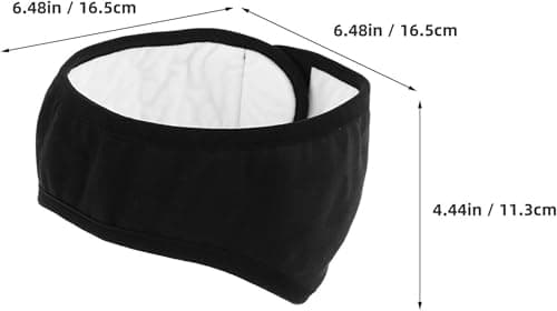Ear Muffs for Sleeping Noise Cancelling Adjustable 2 Pieces Black with Contact Closure Soundproof Headband Comfortable and Hearing Protectors for Study Travel and Rest Sleep Earmuffs with Cancellation — view 2