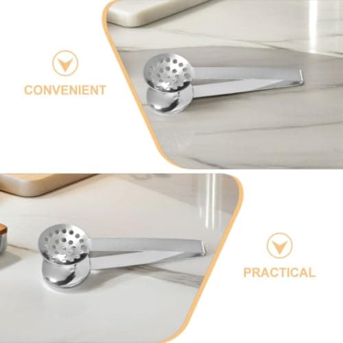 2pcs Stainless Steel Sugar Tongs for Tea Bags, Ice Cubes and — view 3