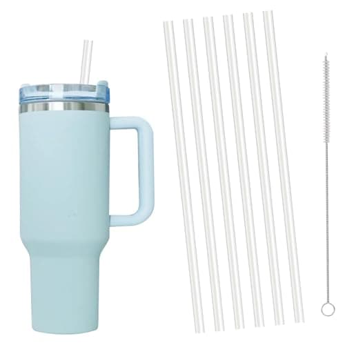 Replacement Straws Compatible with Stanley Cup 40oz – 4-Pack Durable, BPA-Free Reusable Drinking Straws for Tumblers, Travel Mugs – Easy Clean, Eco-Friendly Accessories