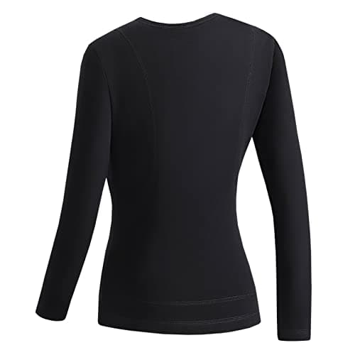 luoluoluo 2026 Electric Heated Thermal Tops for Women USB Charging Heated Body Warmer Underwear Warm Base Layer Heated T-Shirts Sweatshirt Ladies Thermal Tops Heated Clothing for Running Hiking Black — view 4