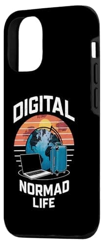iPhone 14 Digital Nomad Life: Travel and Work Remotely Vintage Sunset Case — view 2