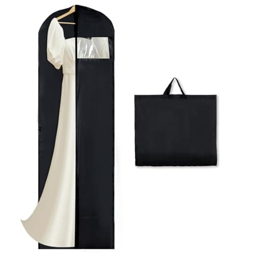 180 x 60cm Long Dress Bag Cover, Travel Dustproof Garment Bag Foldable