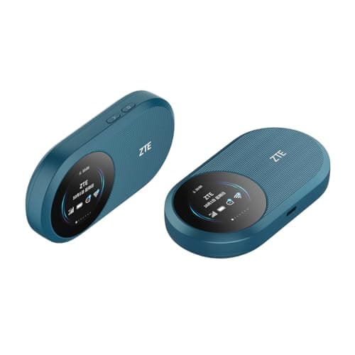 ZTE U10S Pro Blue 4G MiFi Router, Portable WiFi with SIM Slot, Connect 32 Devices, Plug and Play Mobile WiFi, 3000mAh 10hr Battery Life, Travel Hotspot, Compact Design, Roams on all Networks — view 2